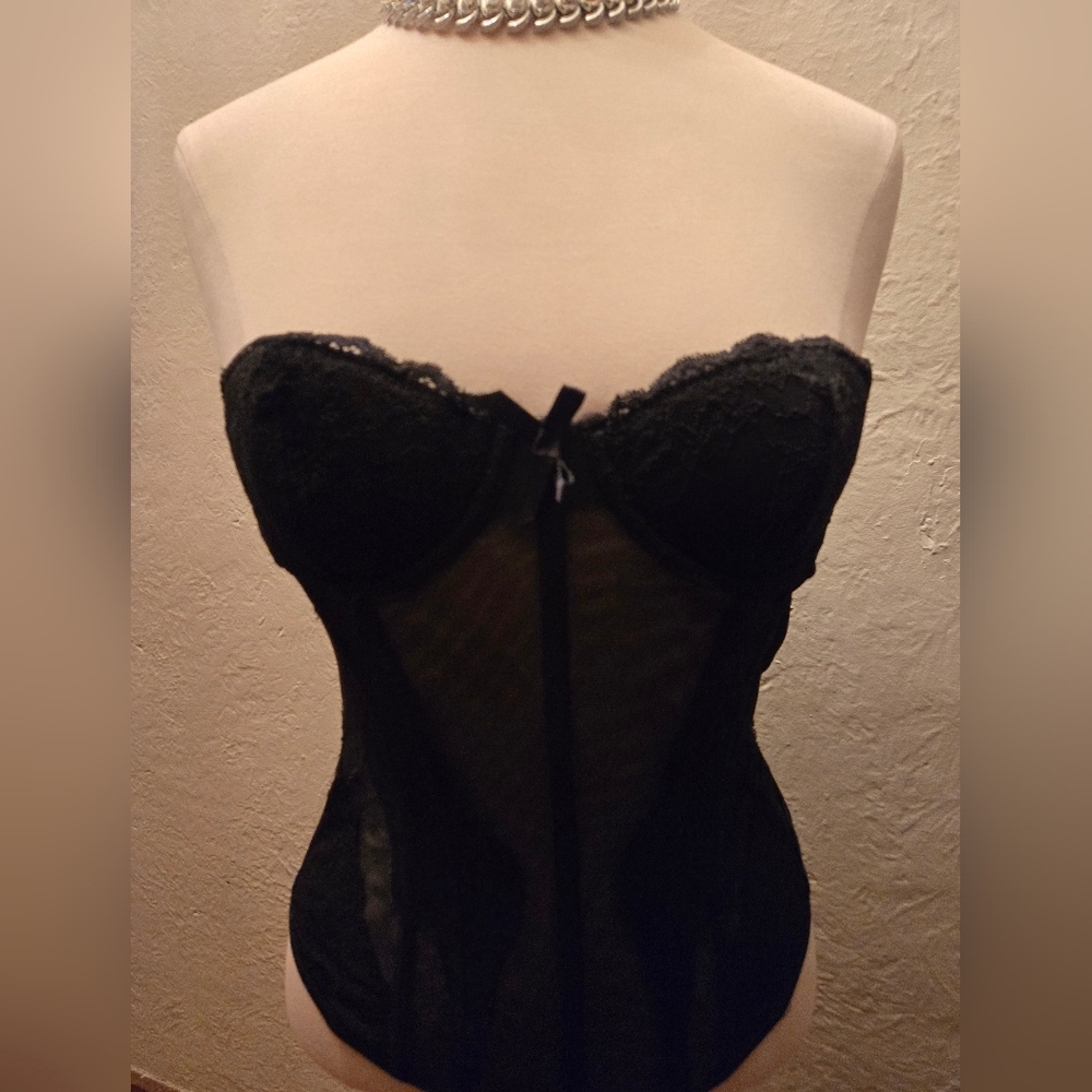 Sultry sheer corset — sculpting, dramatic, and instantly confidence-boosting